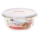 Round oven container with lid